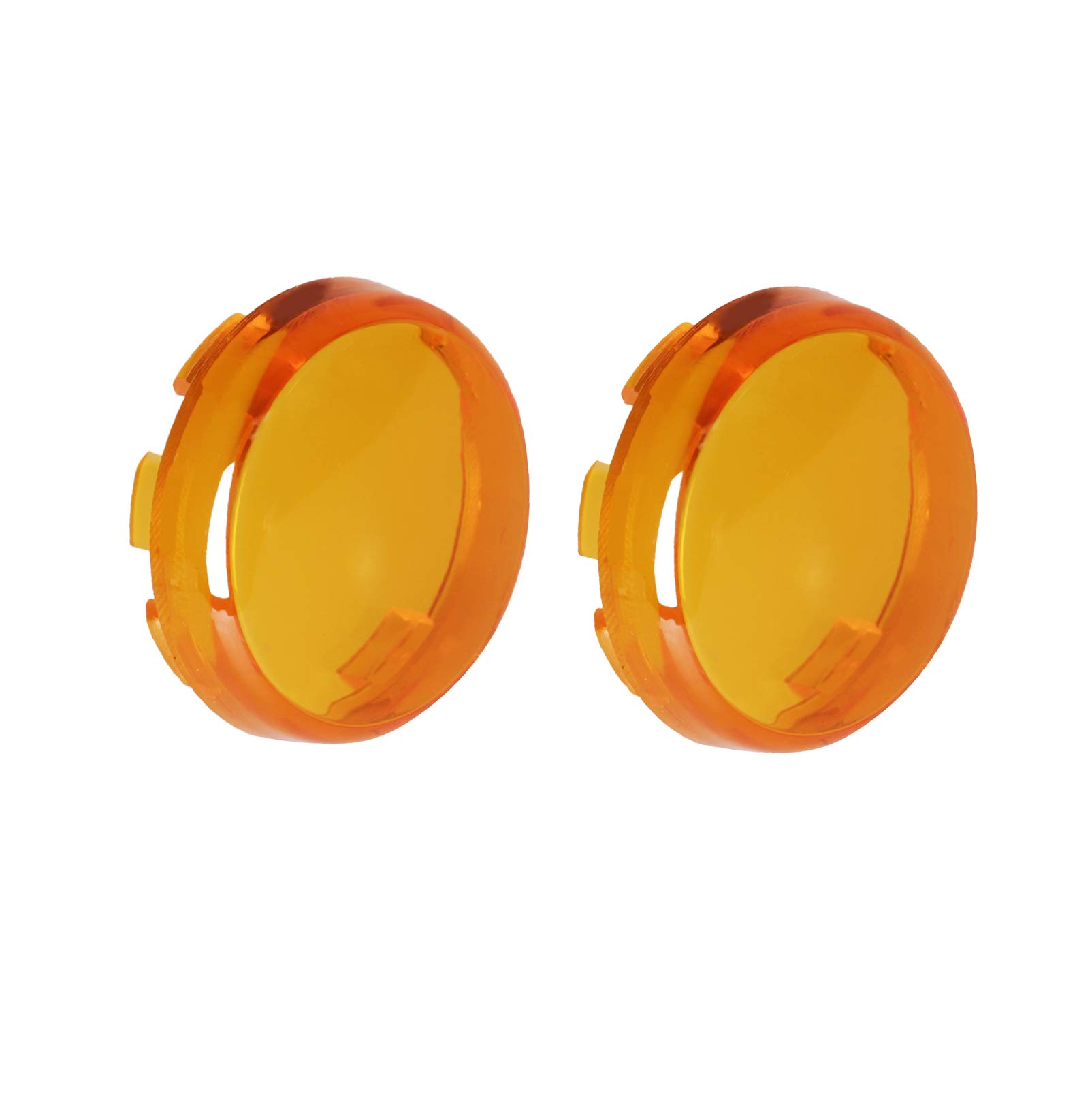 Photo 1 of NTHREEAUTO Bullet Turn Signal Light Lens Amber Cover Compatible with Harley Dyna Street Glide Road King
