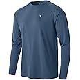 TBMPOY Mens Sun Protection Hiking Shirts Long Sleeve Water UPF 50+ SPF UV Shirts Lightweight Fishing Hiking Swimming