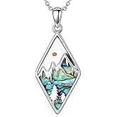 KoyeKei Mustard Seed/Sunset Necklace for Women 925 Sterling Silver Religious Faith Jewelry Gifts for Christian