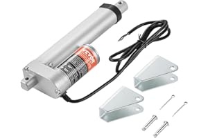 VEVOR Linear Actuator 12V, 4 Inch High Load 330lbs/1500N Linear Actuator, 0.19"/s Linear Motion Actuator with Mounting Bracket and IP54 Protection
