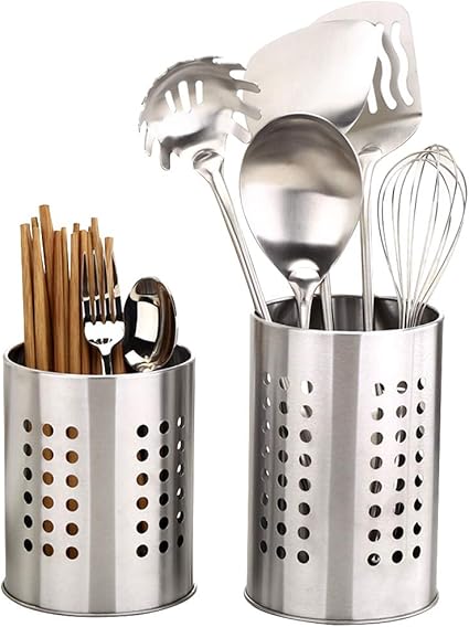 Amazon.de: Küchenutensilienhalter aus Edelstahl, rostfrei, groß