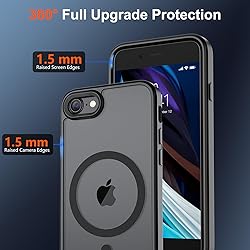SUPFINE Magnetic for iPhone SE Case 2022 (3rd)/2020