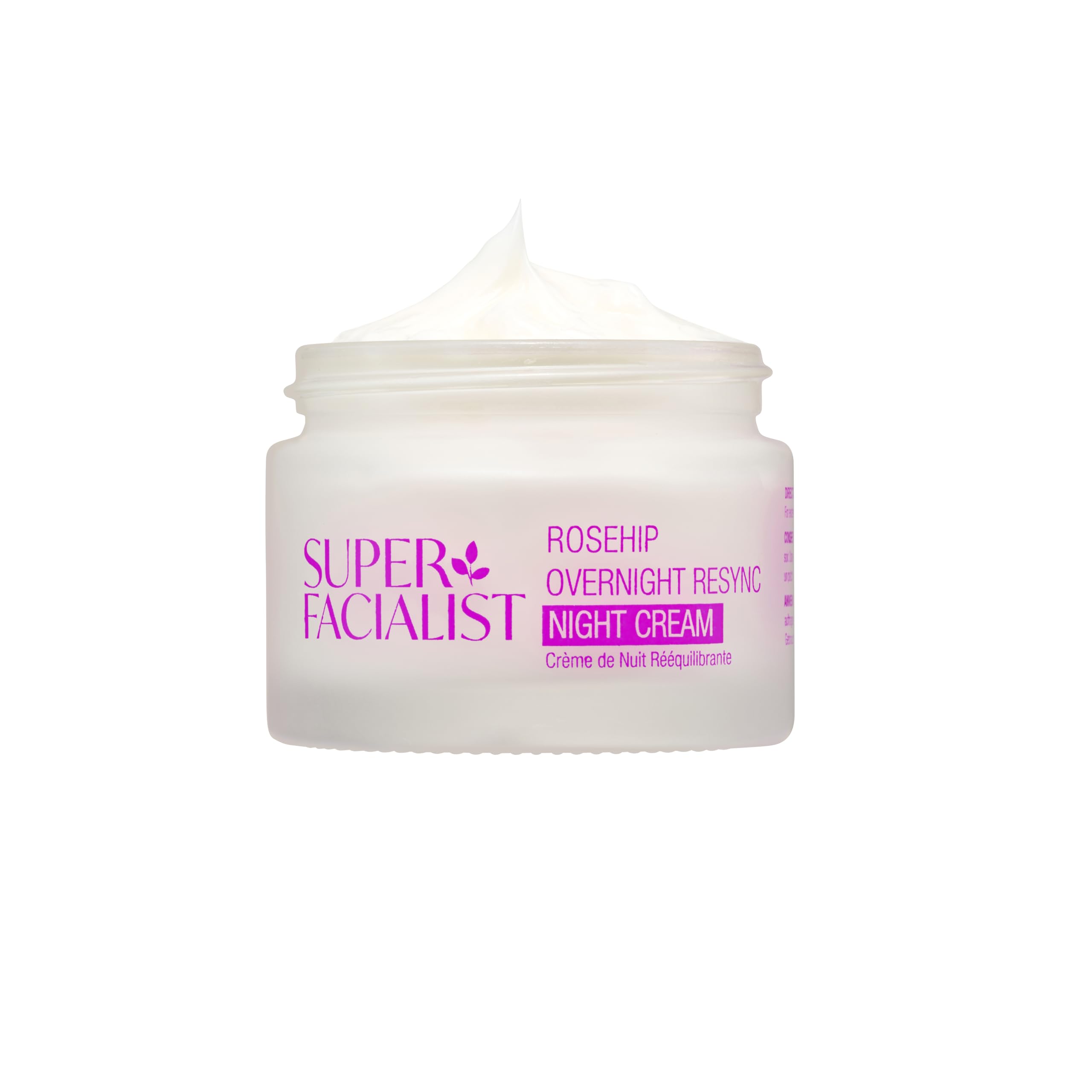 Super Facialist Rosehip Night Cream - Overnight Resync Moisturiser with SleepSmart Complex, Vegan, Rejuvenates & Replenishes, Gentle Face Care, Shea Butter 50ml