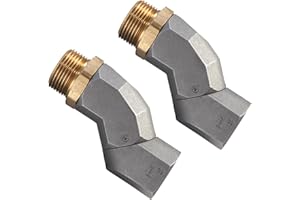 KEDAKEJI 1" Fuel Transfer Hose Swivel Connector 360 Rotating Connector for Fuel Nozzle Multi Plane Fuel Plane Swivel(2PCS)