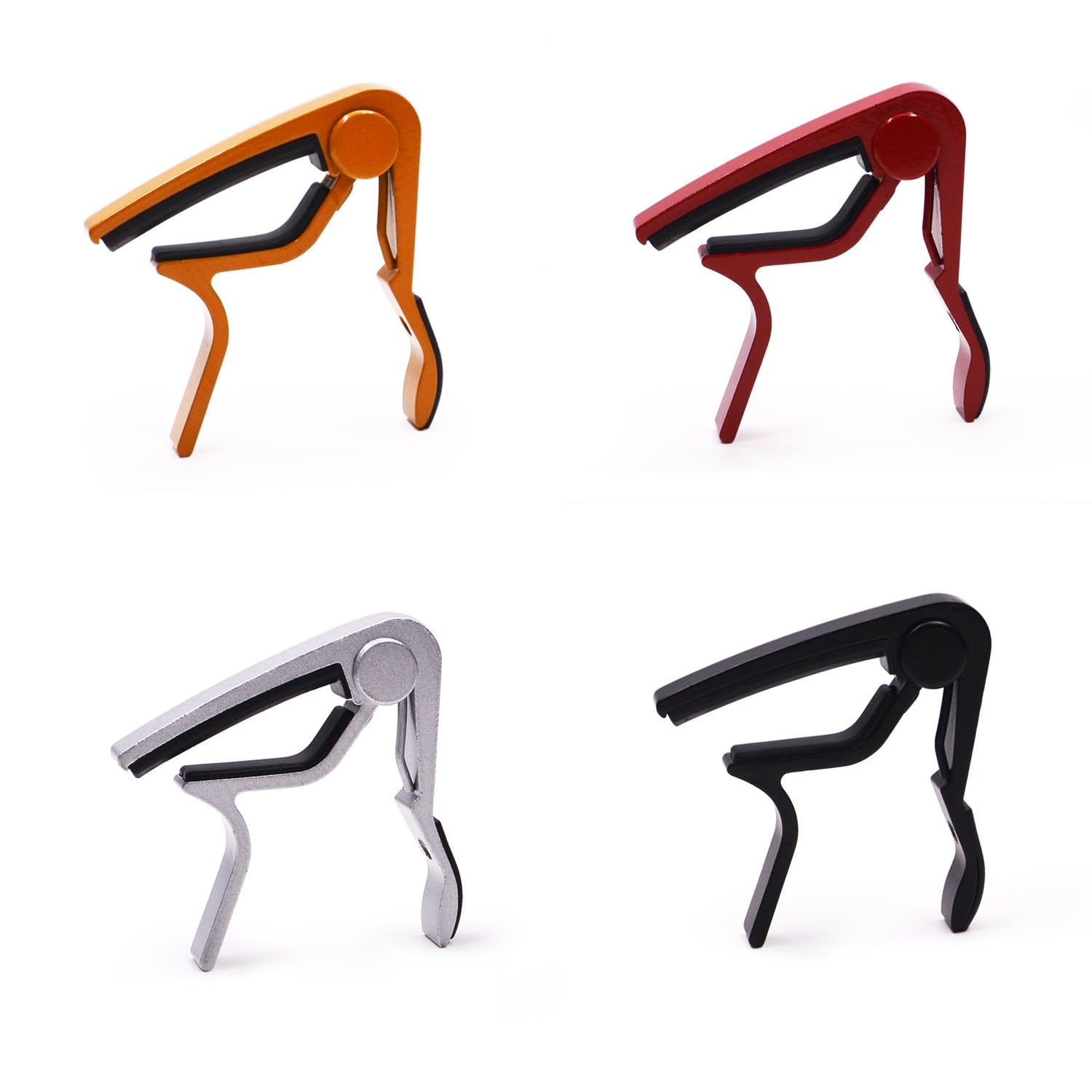MEISH 4 Pieces Guitar Capo for Acoustic Metal Modules Guitar Instrument Accessories for Banjo Variations Tuning Performance