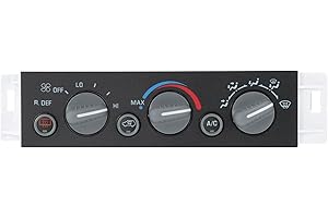 SWITCHRISE 599-006 A/C Heater Climate Control Unit Switch Panel Module with Adapter Wire Harness for Chevy for GMC C1500 C250