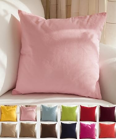 Amazon Com Tangdepot Cotton Solid Throw Pillow Covers 26 X 26