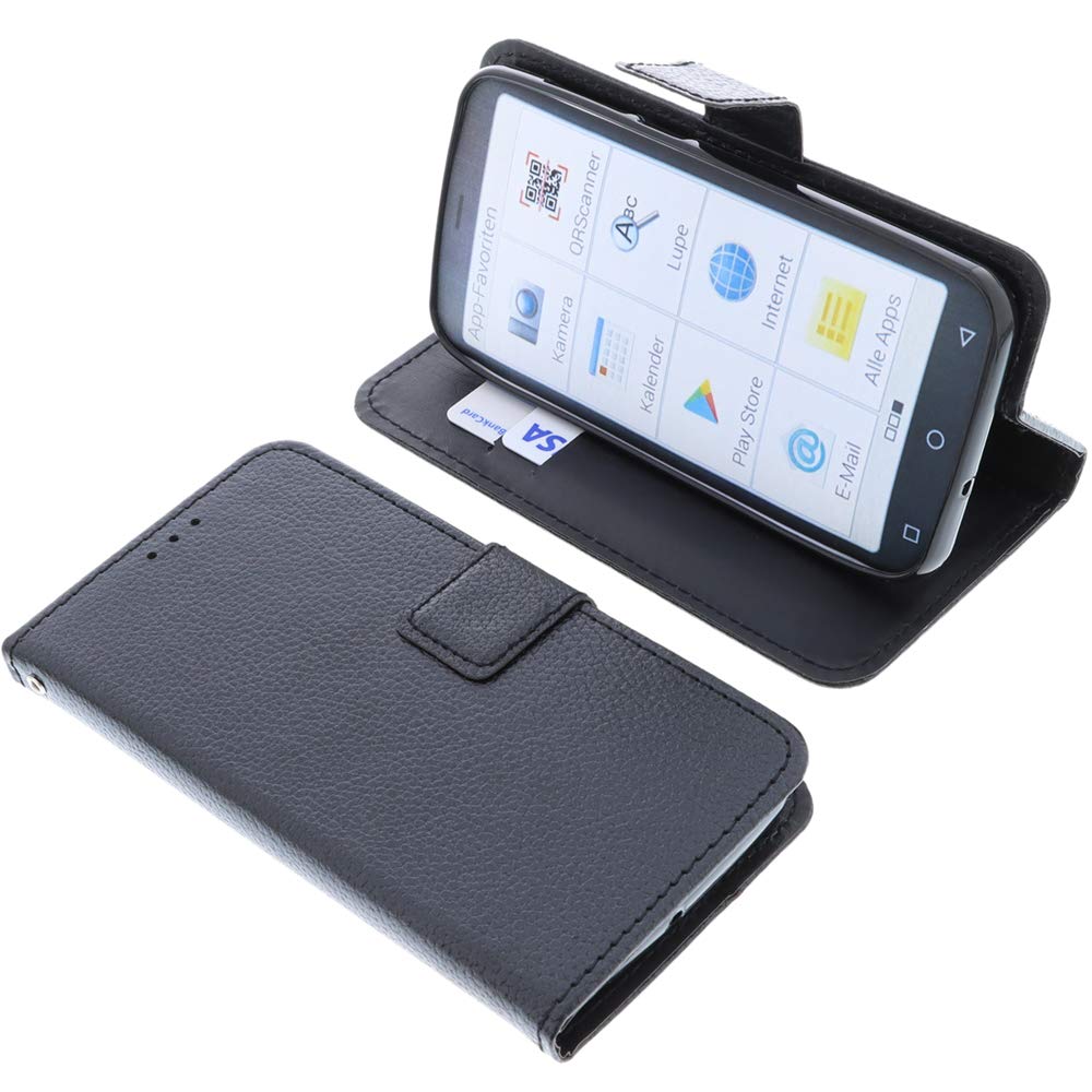 foto-kontor Cover compatible with Emporia Smart 4 book-style black case