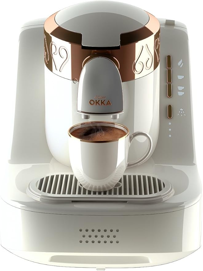 Arzum OK001W Automatic Turkish Coffee Machine, Plastic, 710 W, White
