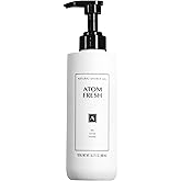 Atom Fresh Iris Cedar Marine Body Wash for Women, Sulfate Free Body Shower & Gentle Cleanser for Sensitive Skin - Moisturizing Bodywash with Refreshing Scent, Natural Shower Gel for Body Care