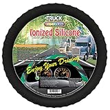 New Silicone Semi-truck Steering Wheel Cover with Negative Ion Fits 16