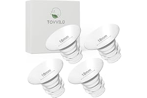 TOVVILD 18mm Flange Inserts for 24mm Flange/Shield, Compatible with Momcozy/Medela/MOMMED/Bellababy/Spectra Breast Pumps, Pump Parts Replace (4PCS 18mm)