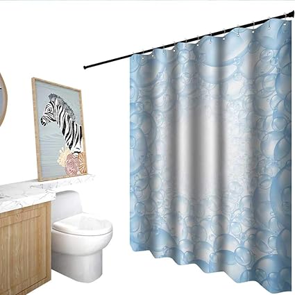 Homecoco Nursery Funny Shower Curtain Bubble Bath Soap Suds