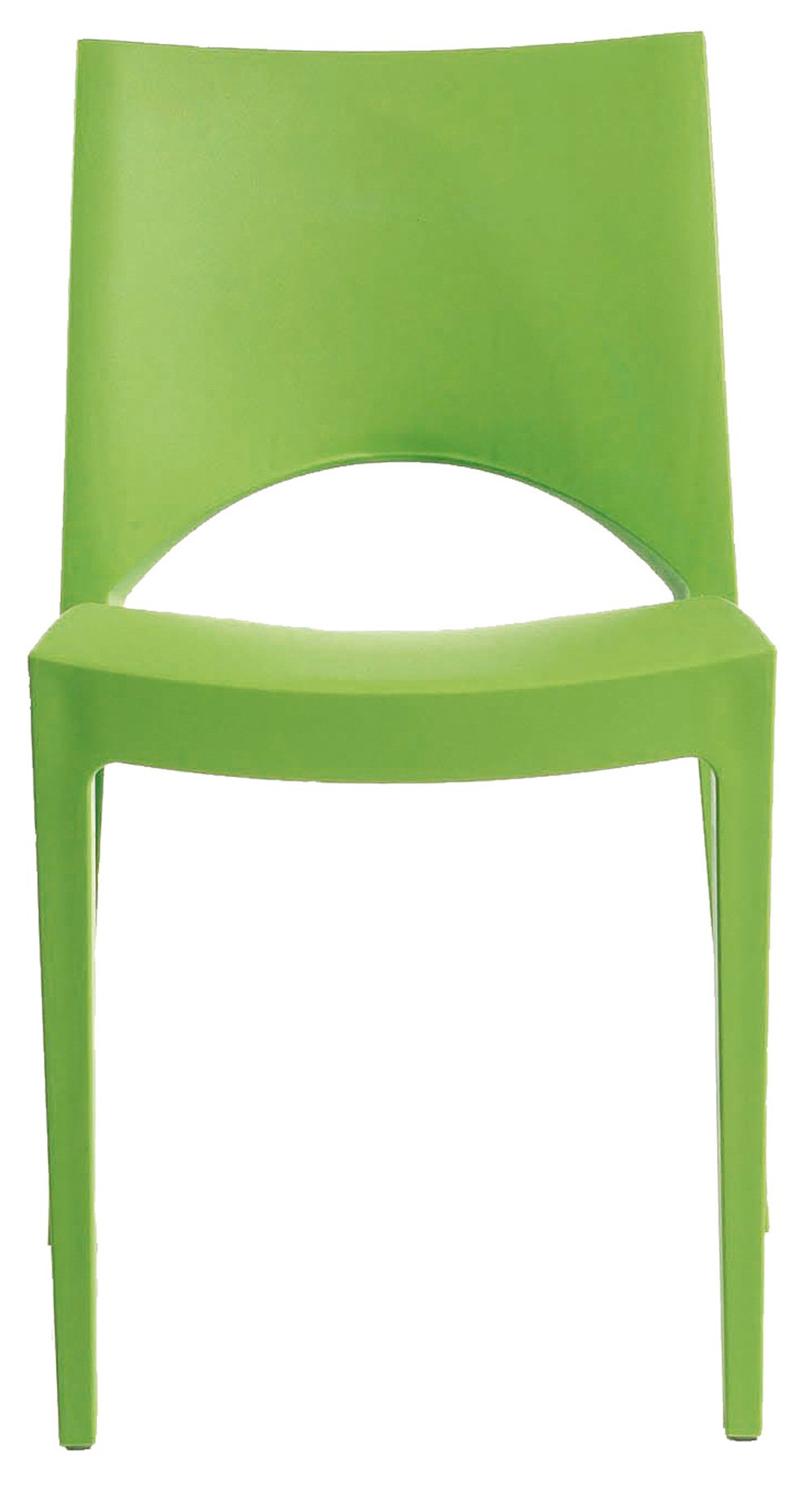 Grandsoleil on Paris Chair, Polypropylene, Stackable Apple Green, 51 x 47.5 x 80 cm