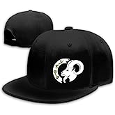 Tijeyi Chef Hat for Men Snapback Hats Funny Flat Bill Hat for Boy Women Adjustable Snap Pack Baseball Cap Black