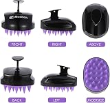 Sosoon Scalp Massager Shampoo Brush Soft Silicone Hair Scrubber for Wet Dry view 2