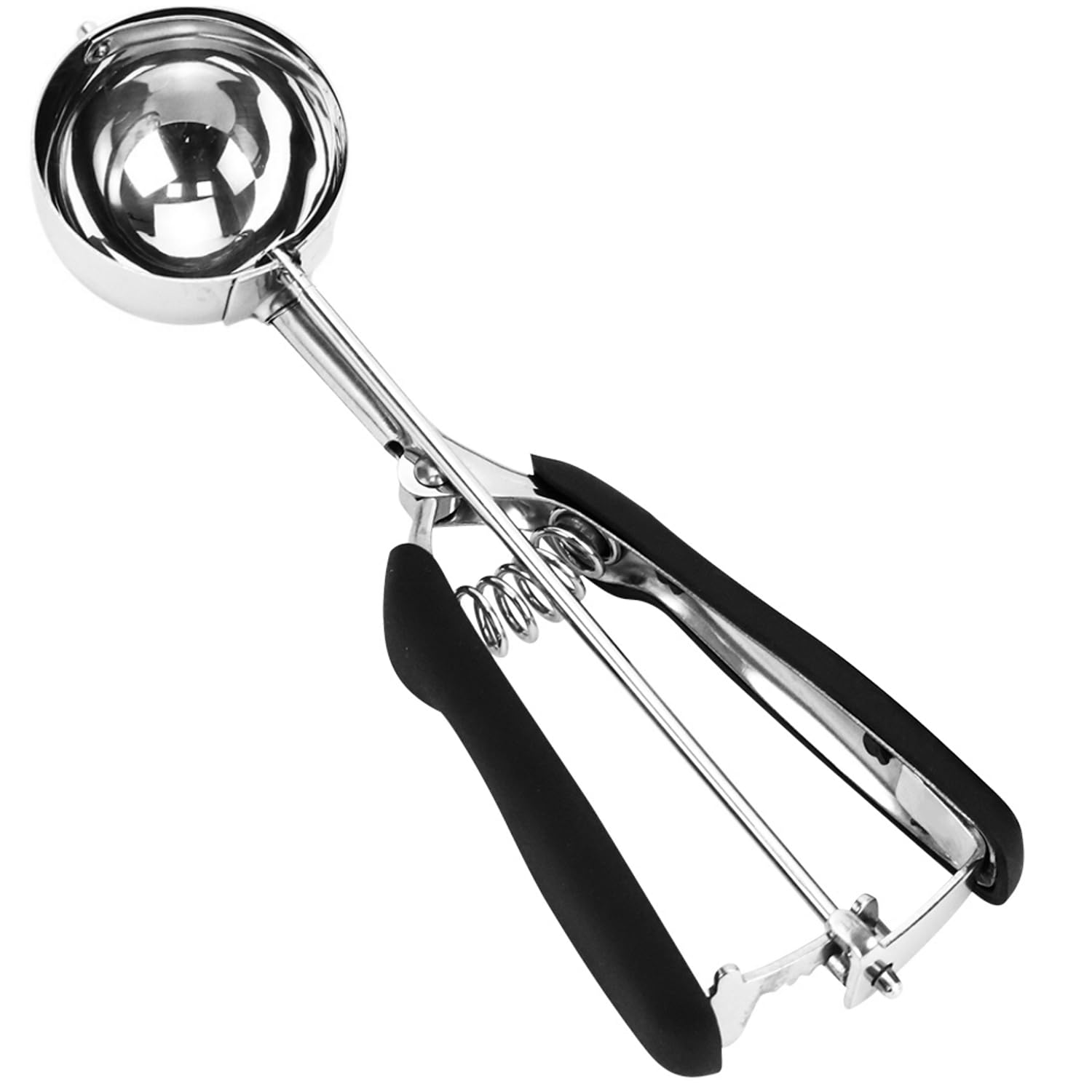 Photo 1 of Stainless Steel Cookie Scoop, 18/8 - 4 tbsp/60ml/2oz Capacity, Ice Cream & Cupcake Scooper