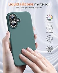 OuXul Designed for iPhone 16 Case,Shockproof Liquid