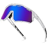 FEISEDY Polarized Sports Sunglasses for Men Women,Teens Baseball Tennis Sunglasses, TR90 Cycling Glasses B4151