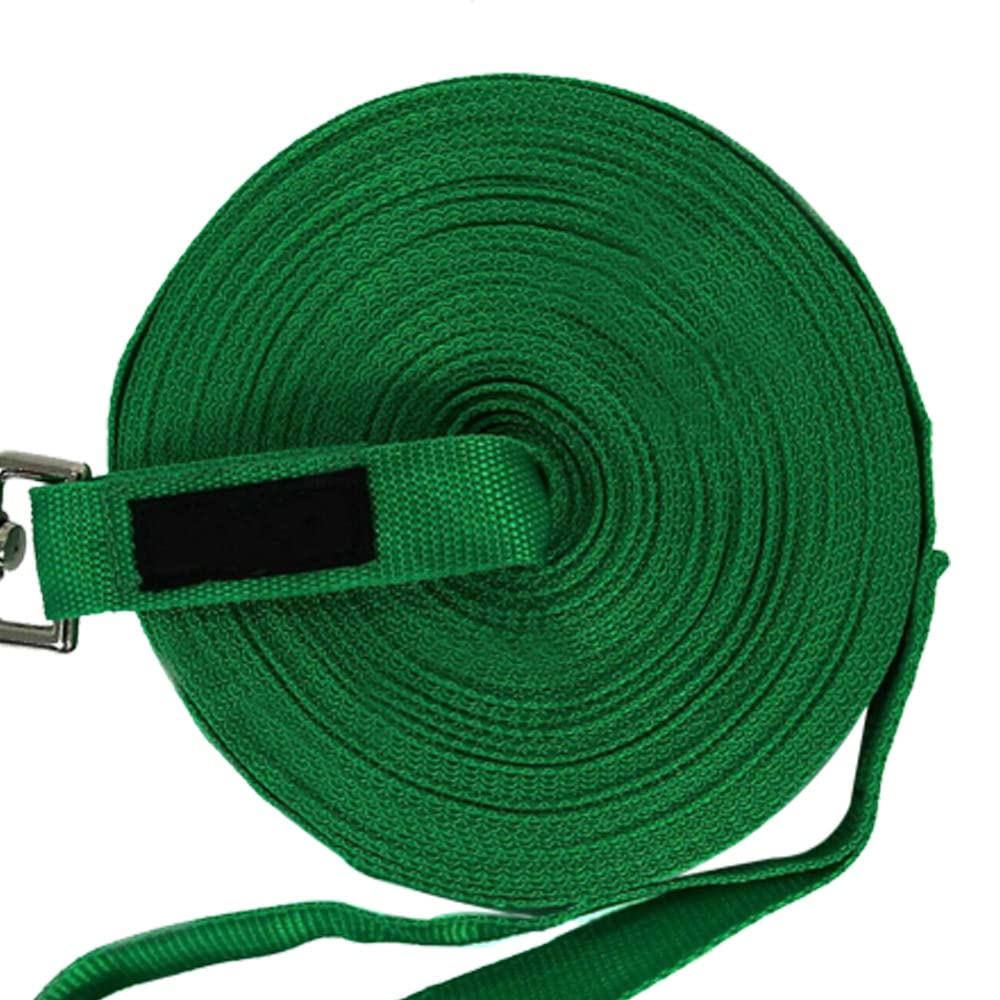 Dog Pet Puppy Training Lead Leash 50ft 15m Long Obedience Recall 1” Wide Easipet (Green)