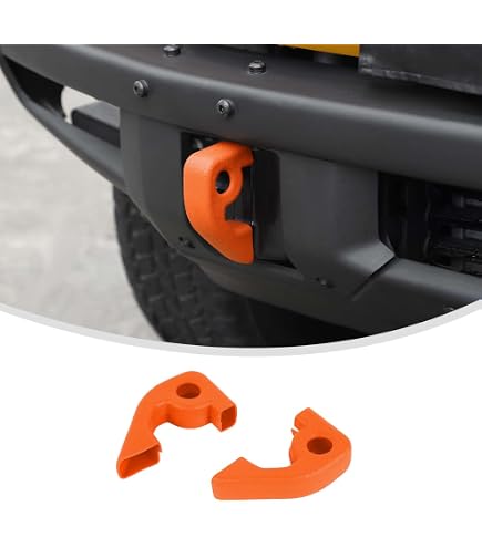 Linskip Tow Hook D-Ring Covers For 2021-2025 Ford Bronco - Rubber Sleeve Protectors, Purple