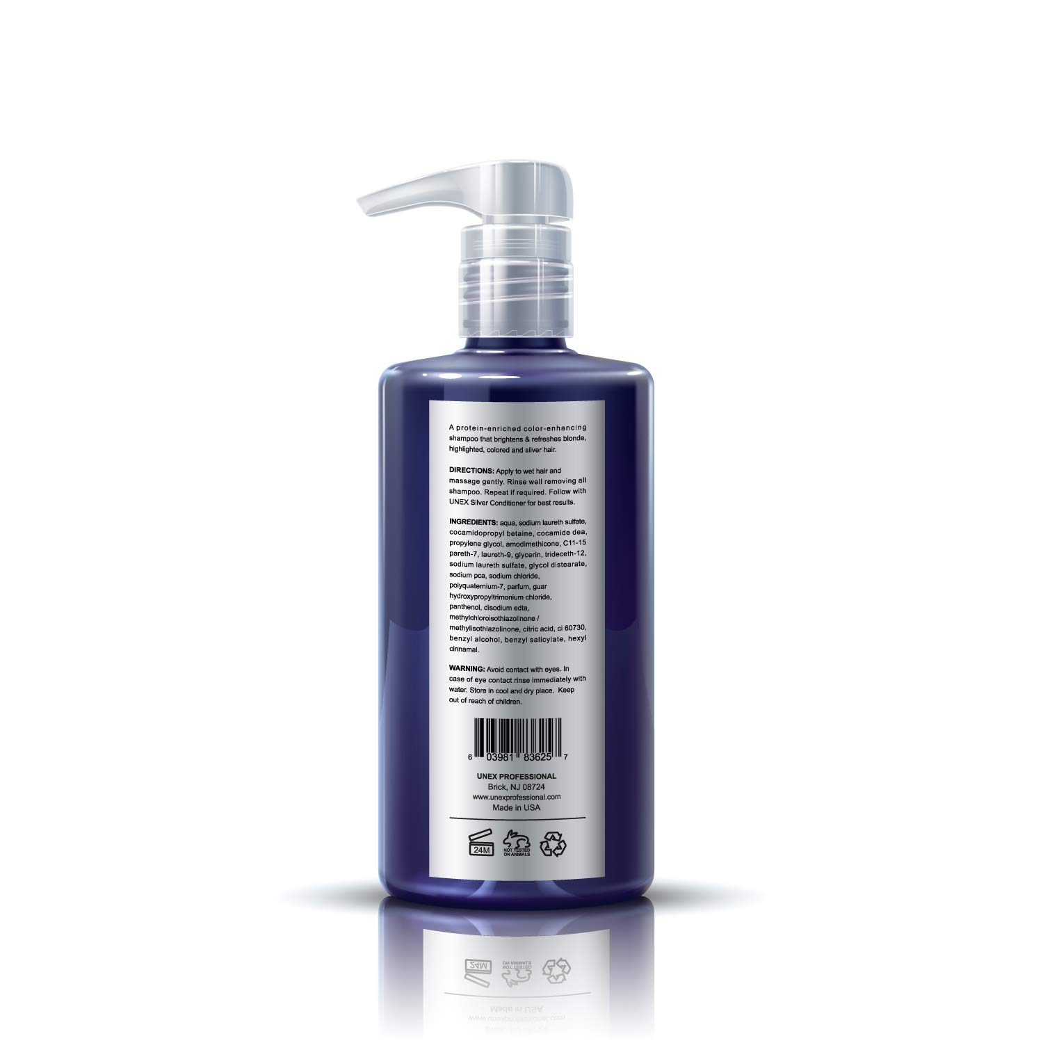 Amazon Com Unex Silver Shampoo And Conditioner 16 9 Fl Oz 500ml