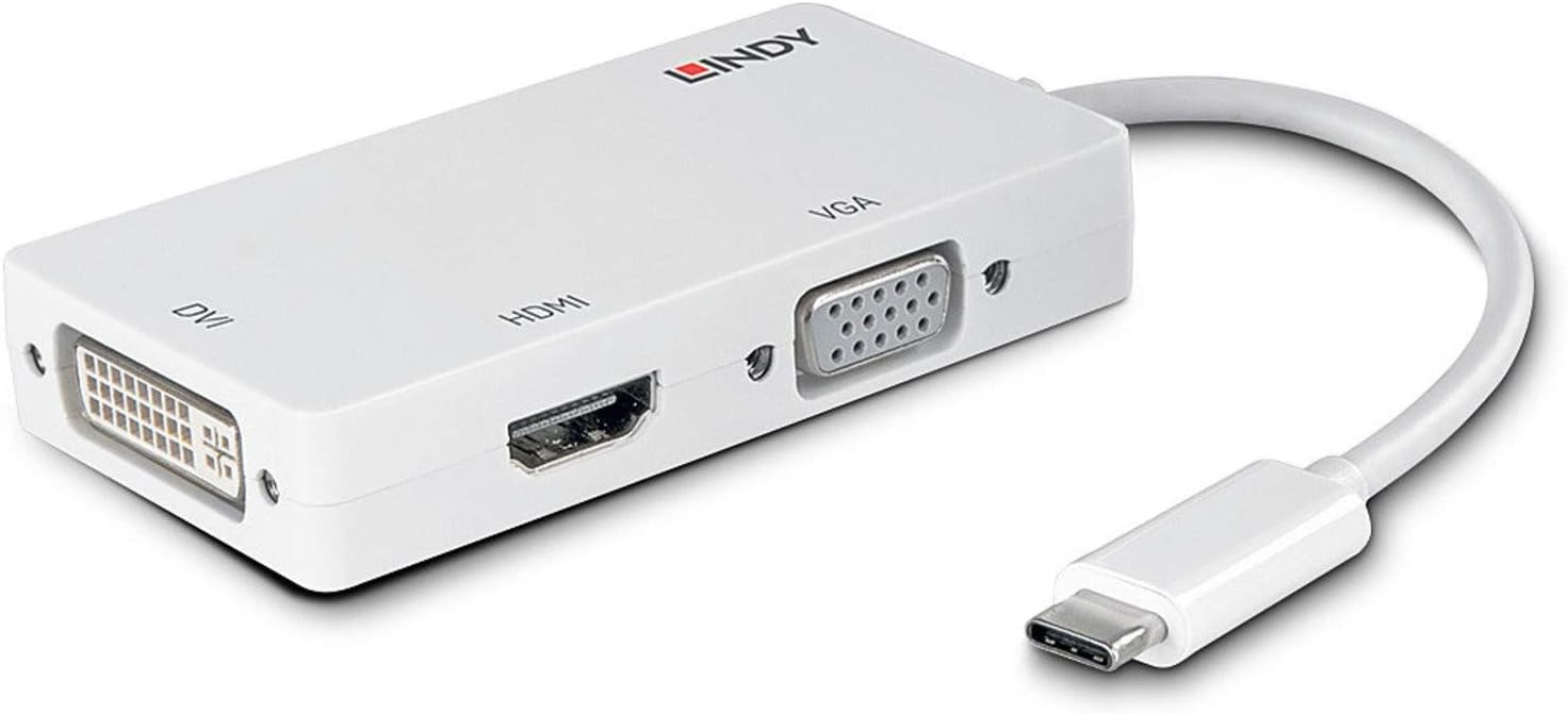 LINDY USB 3.1 Type C to Triple Display Converter, White