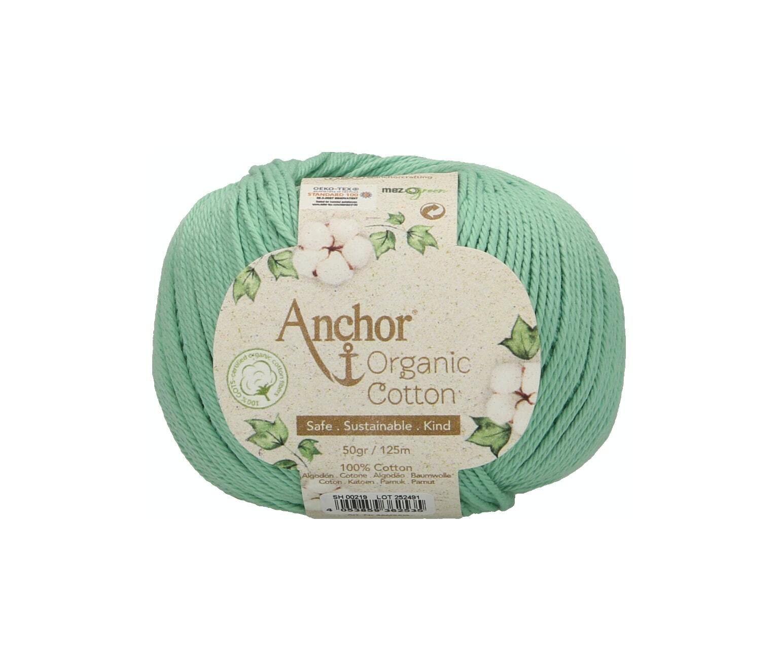 Anchor Organic Cotton, 50 g, Thickness: 4, Presentation: 125M Forest River Crochet Yarn