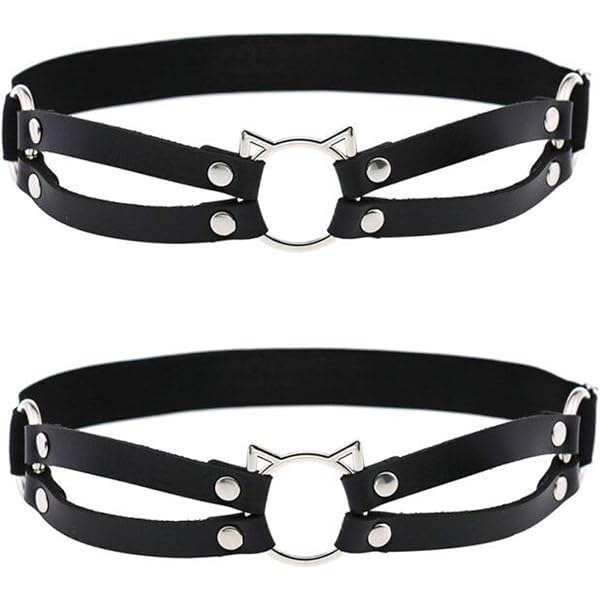 Women Girls Black Elastic Leg Garter Belts Adjusta... – Grandado