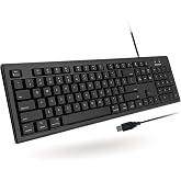 Macally Full Size Wired Mac Keyboard - Compatible with All Macs with USB Port - Wired Keyboard for Mac Mini / Pro, Macbook Pro/Air, iMac with Number Pad &amp; 16 Apple Shortcut Keys Spill Proof - Black
