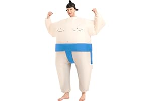 Threadsorcery Inflatable Costume Adult,Blow Up Wrestler Costumes,Inflatable Sumo Costume,Halloween Costumes for Men Women