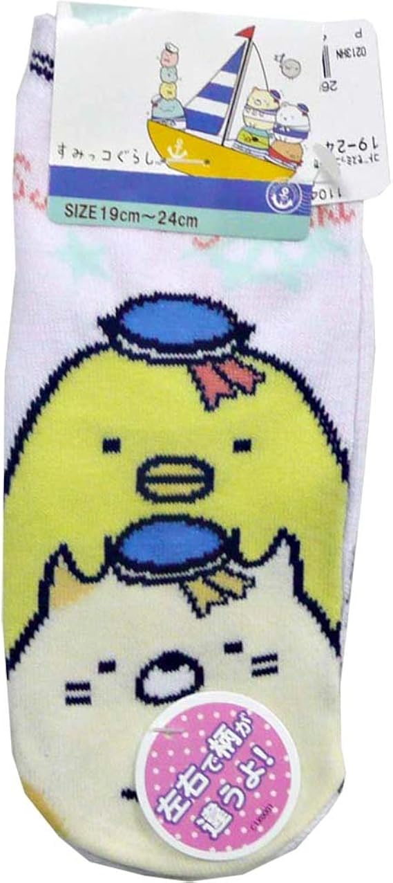 Amazon すみっコぐらし スニーカーソックス 19 24cm キャラクター 靴下 女の子ソックス 女児ソックス キッズ ジュニアサイズ 服 ファッション小物 通販