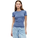Gap Womens Short Sleeve Pointelle Ribbed Knit Top