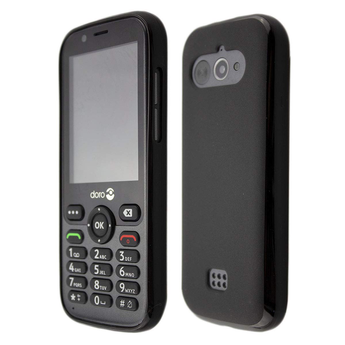 caseroxx TPU-Case in black for Doro 7010/7011 – shockproof & precise fit
