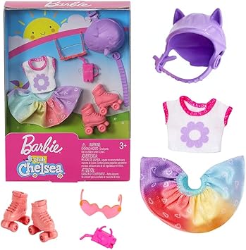 Amazon.es: Barbie Set de Patinaje | para Chelsea Mattel FXN69 | Moda de la Muñeca: Juguetes y juegos
