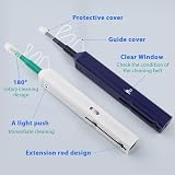 QOTSTEOS 2pc Fiber Optic Cleaner Pen LC MU 1.25mm SC ST 2.5mm Over 800 Cleans view 6