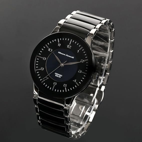 Amazon Co Jp Maurojerarudyi Mauro Jerardi Solar Men S Watch Black Mj043 2 Wrist Watches
