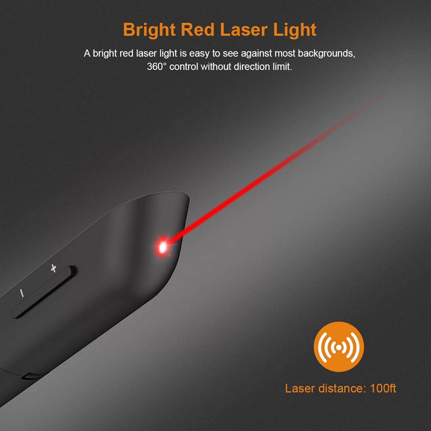 Wireless Presenter with Laser Pointer, Presentation Remote Presentation Clicker for mac, Laser Pointer 2.4GHz USB Powerpoint PPT Clicker Flip Pen for Office Teacher, Support Hyperlink (Black) : Office Products