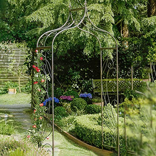 Rosenbogen aus Metall| 8,2 Fuß (250 cm) Hoch X 4,29 Fuß (131 cm) Breit, Leicht zu Montieren | Geeignet Zum Klettern von… – Bild 5