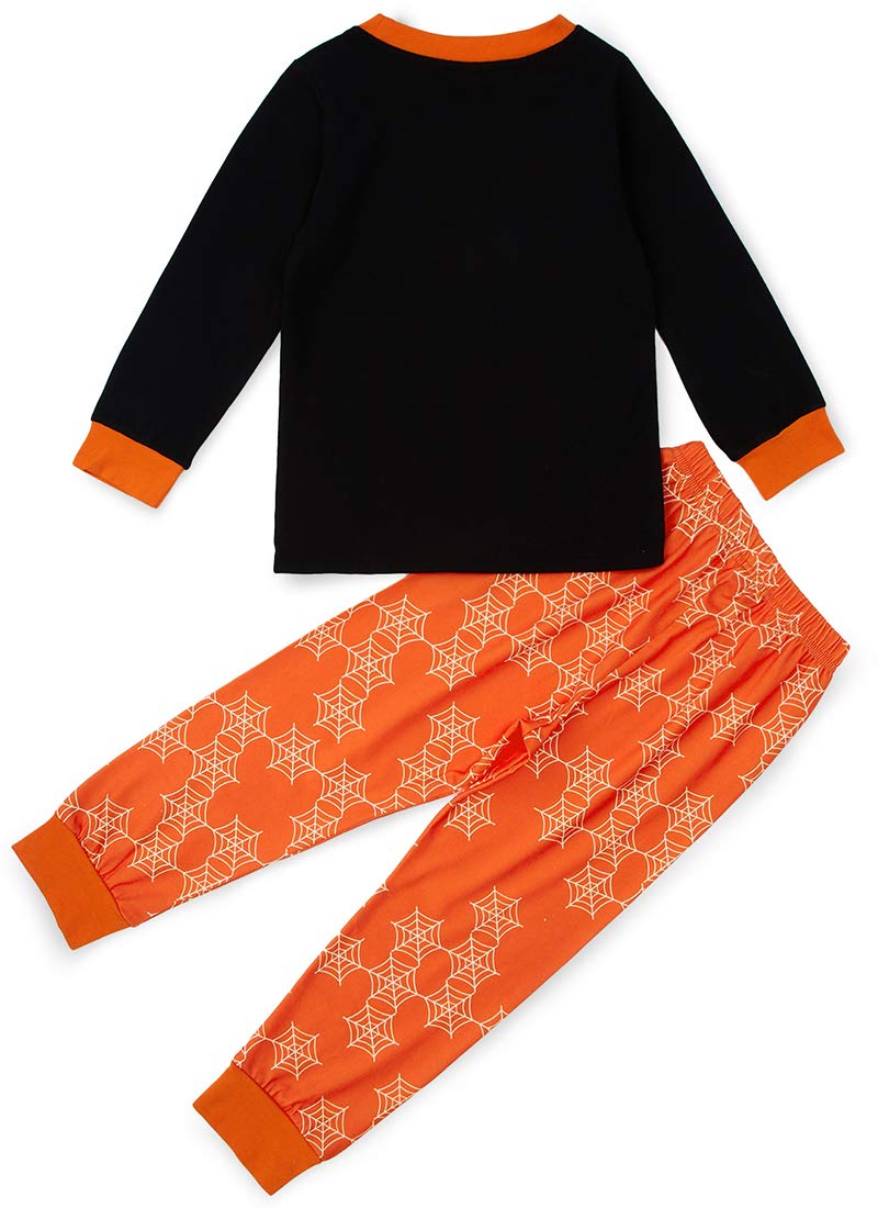 Pijamas para niños, vehículo, Bicicleta, autobús, camisón, Ropa de Noche, Naranja, algodón, Manga Larga, Impreso, Cuello Redondo, Pijamas, Conjuntos