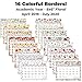 CRANBURY Small Desk Calendar 2024 - (Floral, 8x6