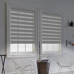 KCO Zebra Blinds for Windows, Dual Layer Roller