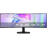 Samsung 49” Business Curved Ultrawide Dual QHD Computer Monitor, USB-C, DisplayPort, HDMI, 120Hz, VESA DisplayHDR 400, Built-