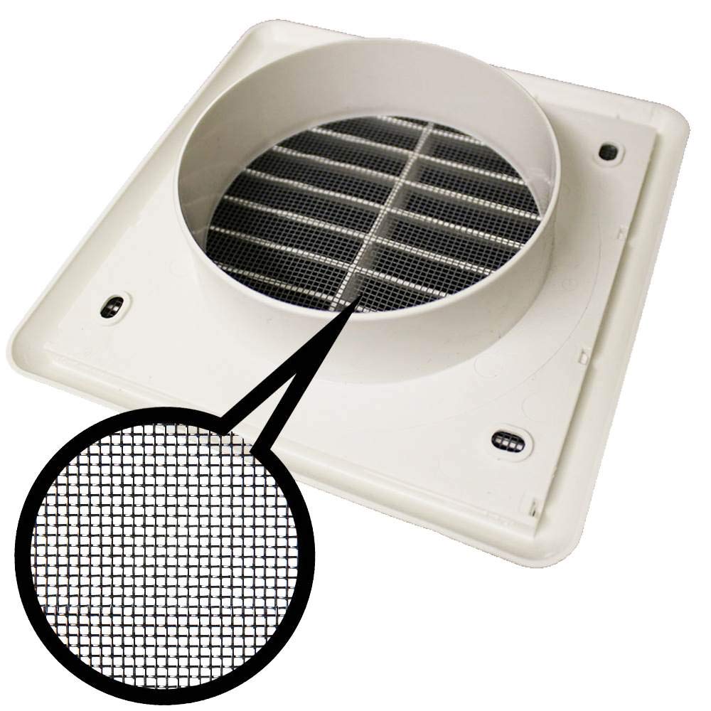 Griglia Di Ventilazione Rotonda A Sfera Da 120mm In Acciaio Inox – Regolabile, Con Zanzariera E Deflettori 45° Per Scarico Esterno