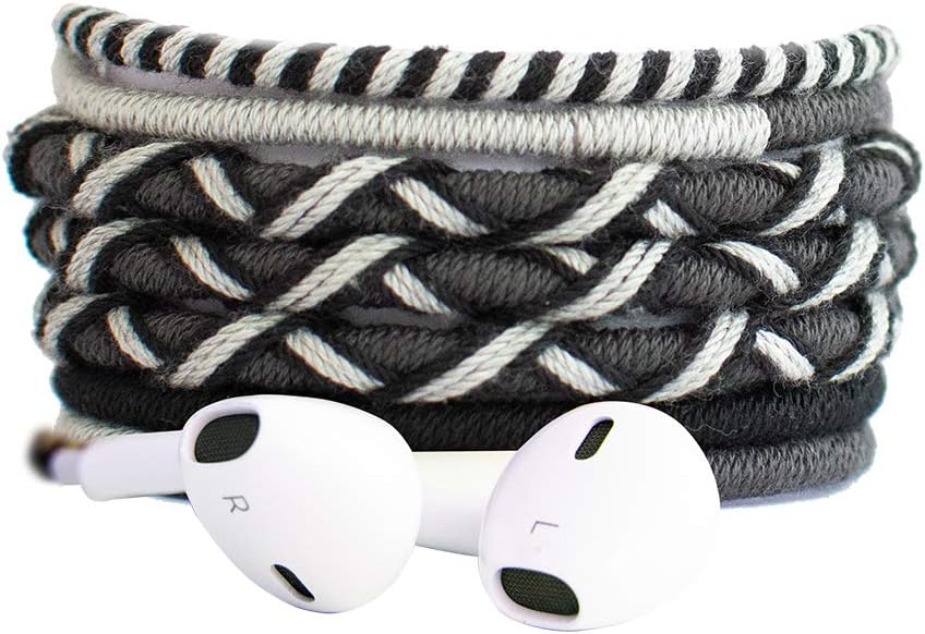 Crossloop Designer Series 3.5mm Universal in-Ear Headphones with Mic and Volume Control (Black & Grey Combination)