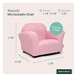 Roundy Toddler Armchair with Soft Microsuede
