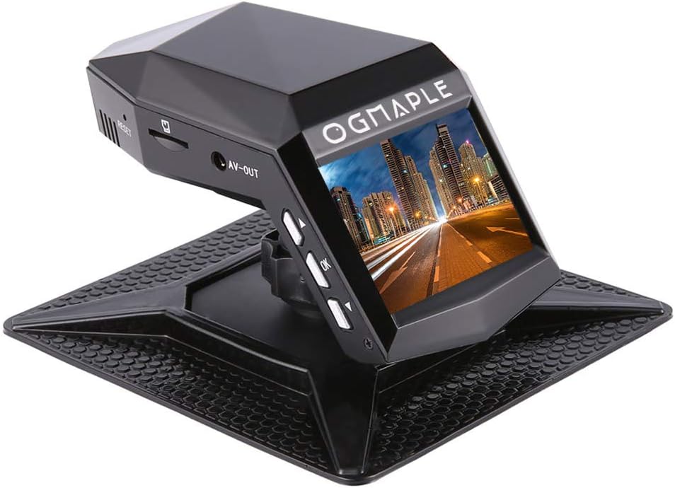 Car Video Recorder 1296P Car Dashboard Camera IR Night Vision 2-inch Screen 140° Wide Angle with Loop Recording Parking Monitor G-Sensor WDR(SD Card NOT Included)
