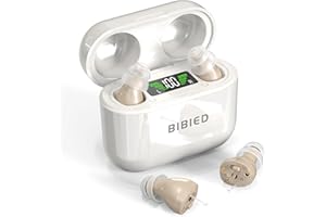 Rechargeable Hearing Aids, Invisible Hearing Aids for Seniors with Smart Noise Cancellation Hearing Devices