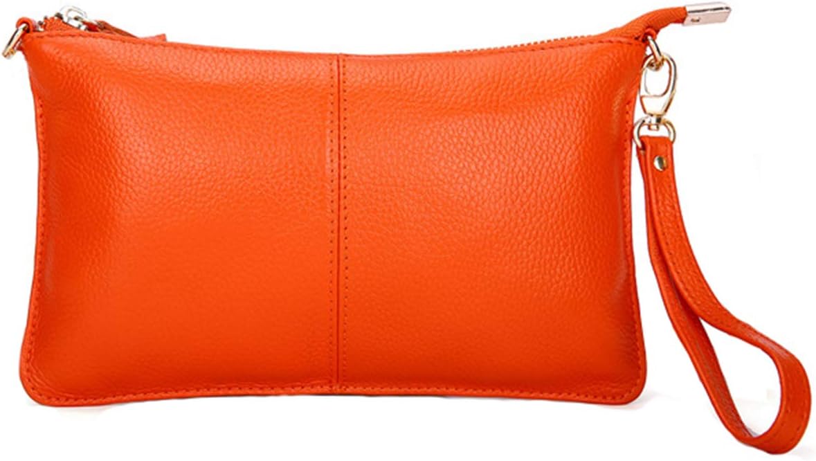 Women Genuine Leather Wristlet Clutch Wallet Purses Ladies Small Crossbody Shoulder Bag For Party Wedding