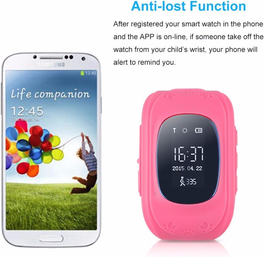 Hangang GPS Tracker Niños Safe Smartwatch Sos Llamadas Localizador ...